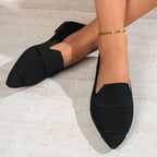 Damen Elegante und atmungsaktive Ballerinas mit perforierter Obermaterial R&B