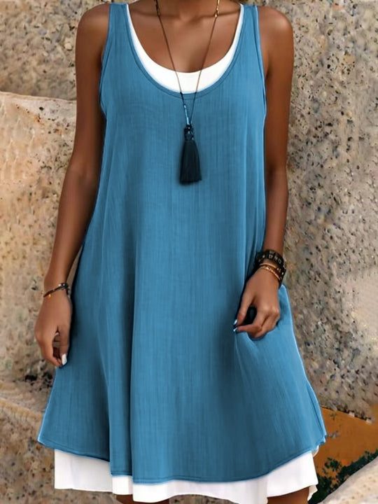 Damen lässiges Sommerkleid R&B