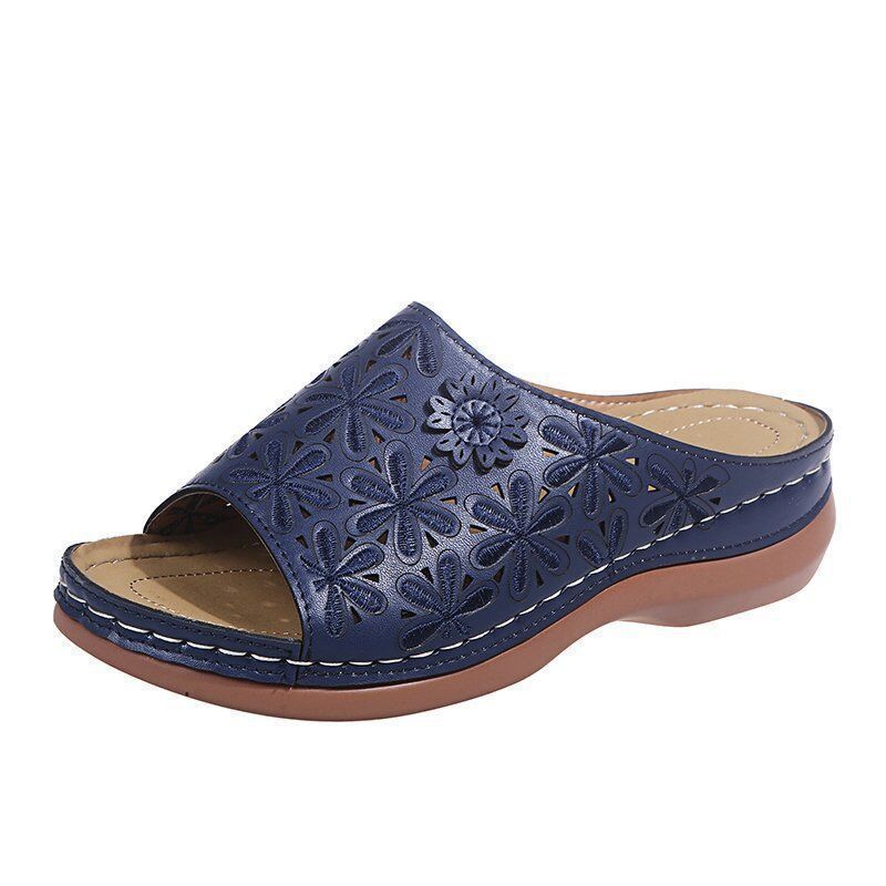 Damen blumengestaltete Clogs mit ergonomischem Fußbett R&B