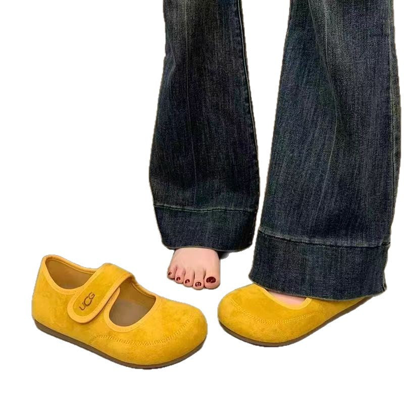 Damen Bequeme Mokassins mit verstellbarem Riemen und weichem Innenfutter R&B