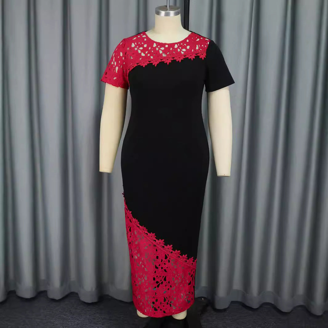 Damen elegantes Spitzenkleid mit modernen Akzenten R&B