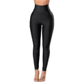Damen Hochwertige Hochbund-Leggings im eleganten Shiny-Look