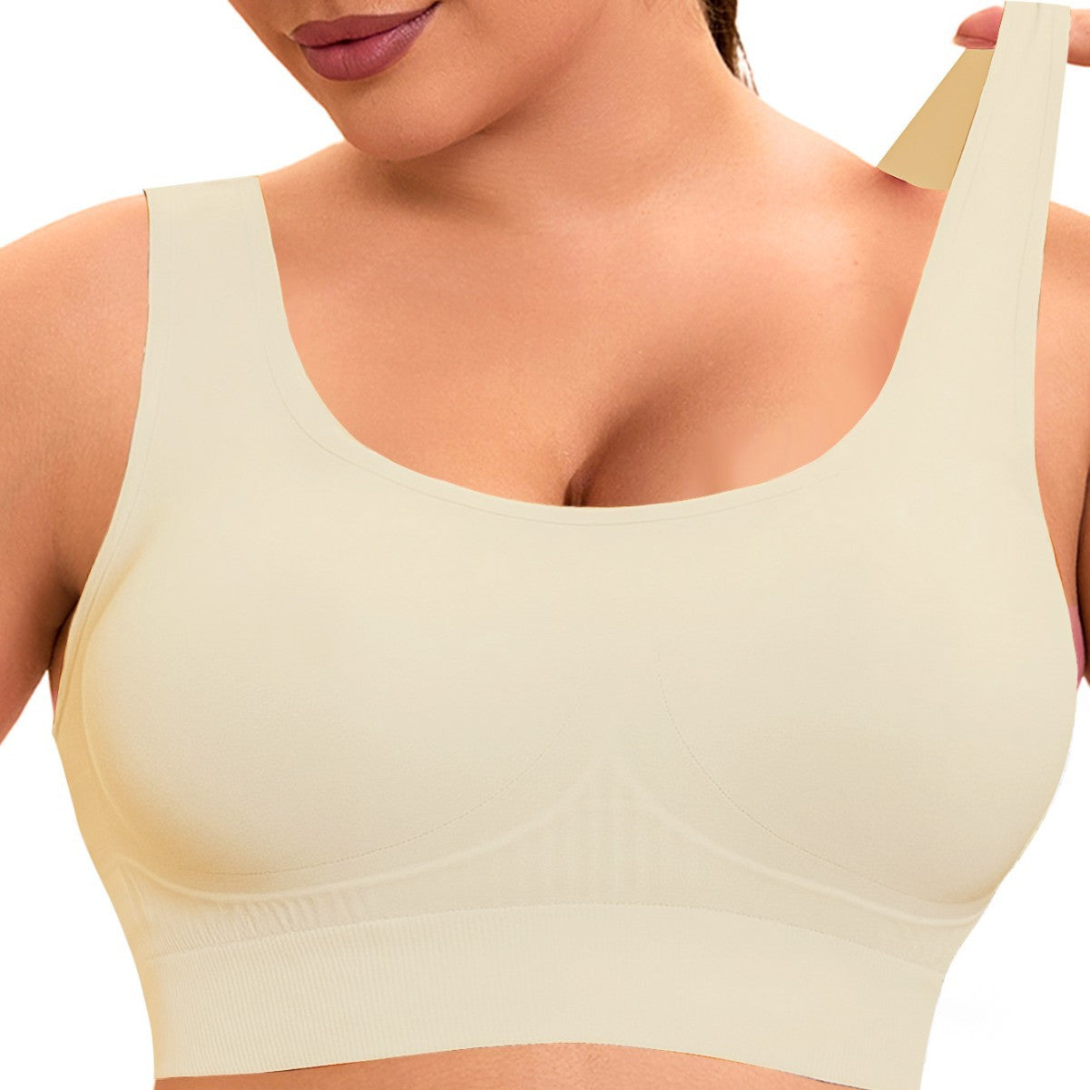 Damen Komfort-BH mit nahtlosem Design und stützendem Unterbrustband R&B
