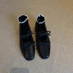 Damen elegante Ballerinas mit modischem Schleifenakzent und komfortablem Fußbett R&B