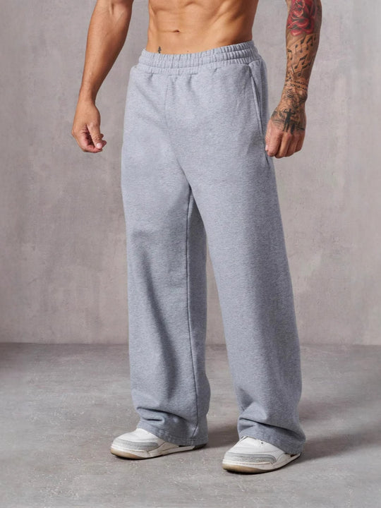 Herren Baggy Jogginghose mit elastischem Bund und seitlichen Taschen R&B