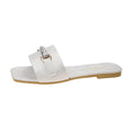 Damen elegante Slipper mit dekorativer Schnalle
