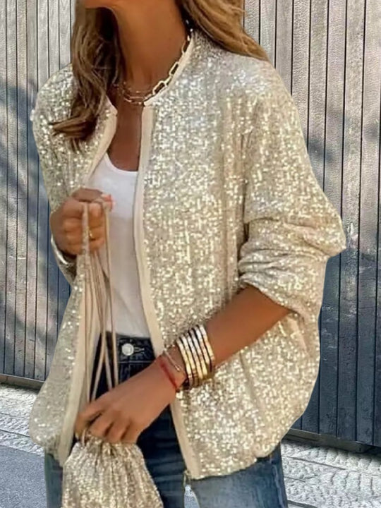 Damen Paillettenjacke im modernen Schnitt R&B