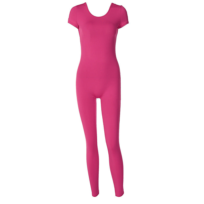 Damen figurbetonter Jumper mit kurzen Ärmeln R&B