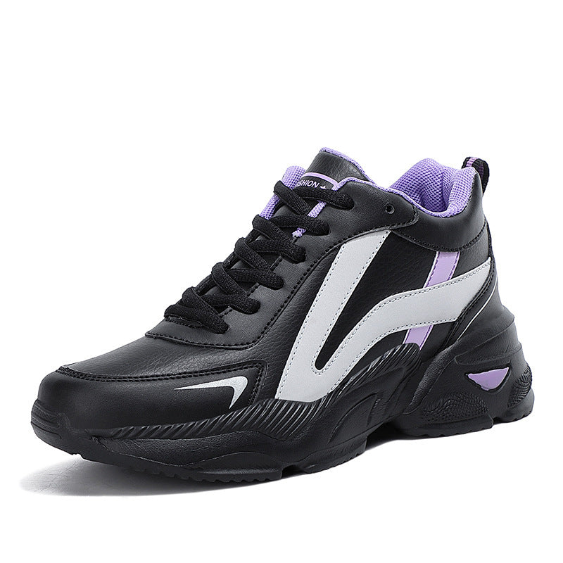 Damen Sportliche Sneaker aus hochwertigem Kunstleder mit dämpfender Sohle