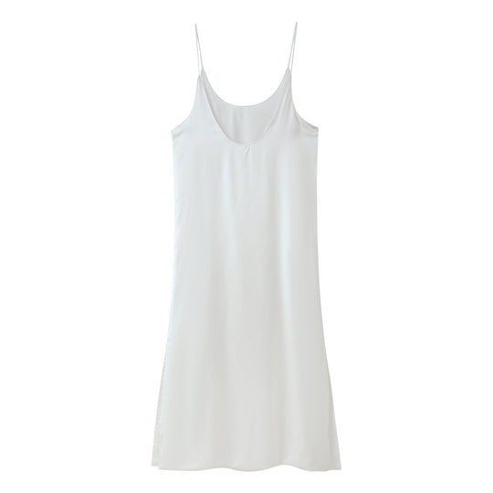 Damen Spaghettiträger Kleid mit elegantem Schnitt und fließendem Material R&B