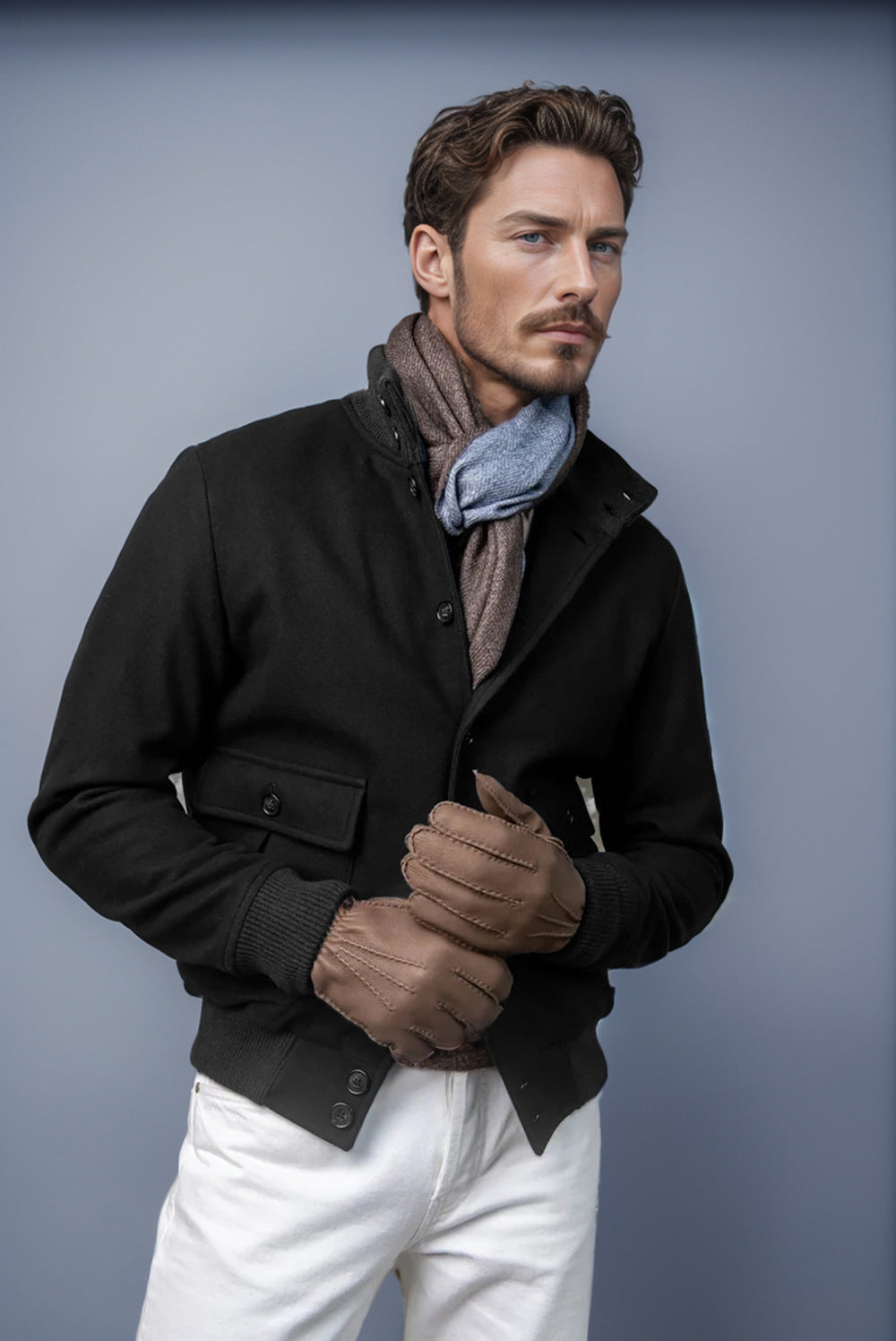 Herren modische Utility-Jacke mit praktischen Taschen R&B 1760428331
