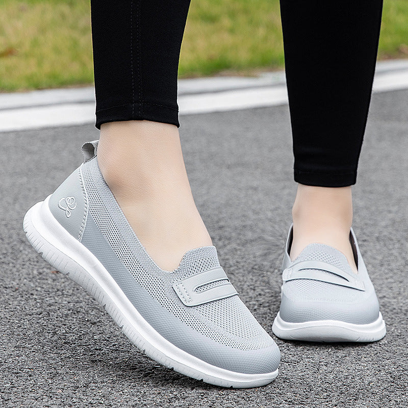Damen Komfortable Slip-On Sneakers mit atmungsaktivem Obermaterial R&B