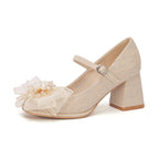 Damen Ballerinas mit glamourösen Blüten-Details R&B