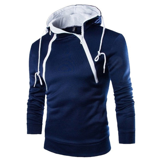 Herren moderne Kapuzenpullover mit praktischem Reißverschluss R&B