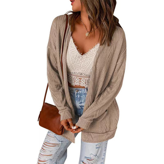Damen lässige Long Cardigan R&B