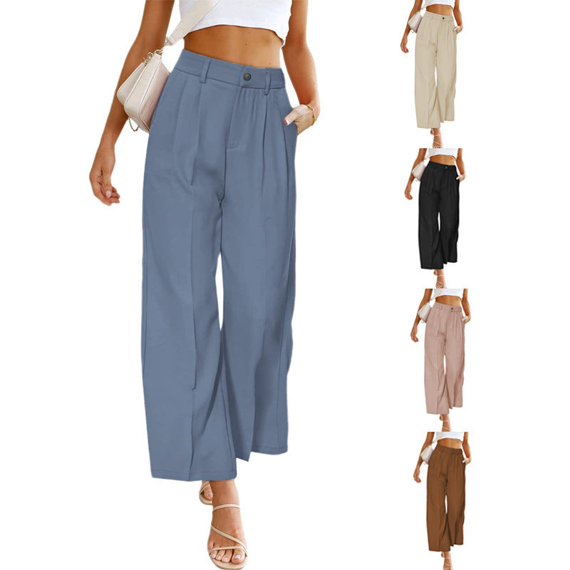 Damen Weite Hochspringhose mit elegantem Faltenwurf R&B