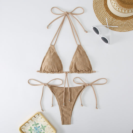 Damen Triangel-Bikini mit raffinierten Bindebändern R&B