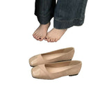 Damen Komfortable Ballerinas aus hochwertigem Wildleder mit eleganter Lackspitze R&B