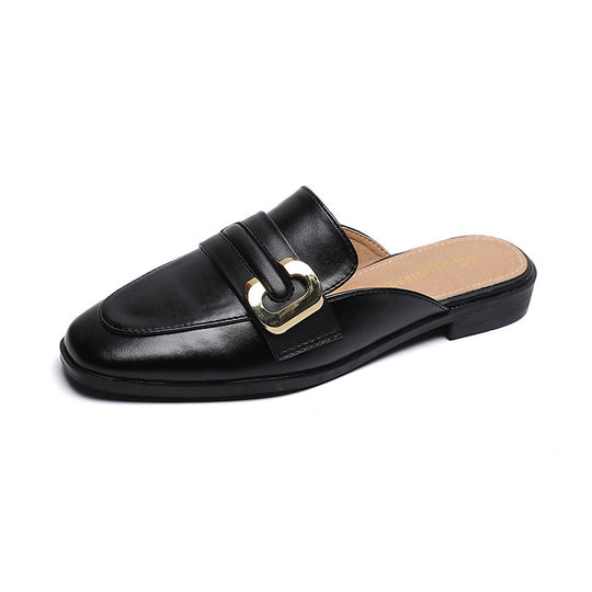Damen Mokassin-Sandalen mit elegantem Schnallenakzent R&B