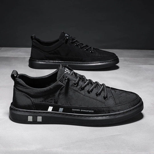 Damen modische Sneakers aus hochwertigem Leder mit gepolsterter Innensohle R&B
