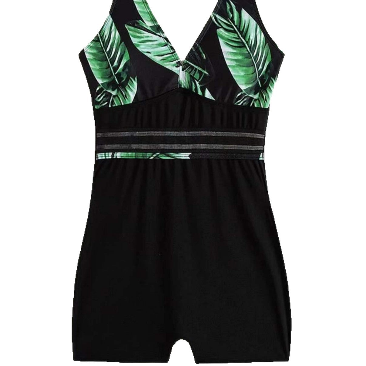 Damen Eleganter Badeanzug mit floralem Design und sportlichem Schnitt R&B