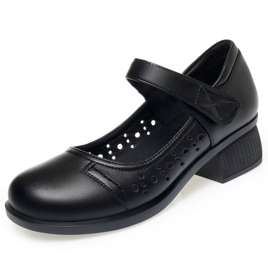 Damen Mary Jane Schuhe mit bequemer Sohle und verstellbarem Riemen R&B