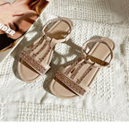 Damen Elegante Riemen-Sandalen mit funkelnden Akzenten und komfortabler Fußbettung R&B