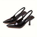 Damen Slingback Pumps mit spitzem Zehenbereich R&B
