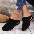 Damen Bequeme Clogs mit seitlichen Einschnitten und weichem Fußbett