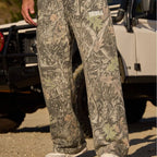 Herren nan weite Camouflage-Jogginghose mit elastischem Komfortbund und Oberschenkel-Logo R&B