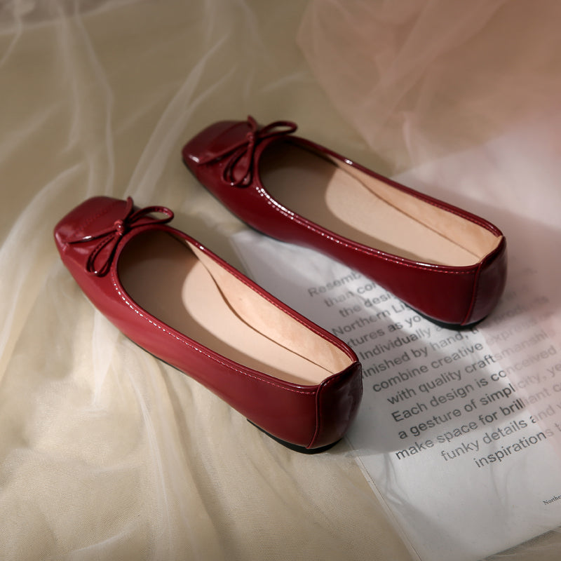 Damen Ballerinas mit zartem Schleifendetail und weichem Innenfutter R&B