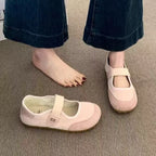 Damen Komfortable Ballerina-Schuhe mit herausnehmbarer Sohle