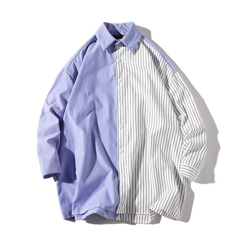 Herren Trendy Hemd mit asymmetrischem Design und urbanem Chic R&B