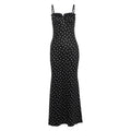 R&B | Kleid mit gepunkteten Strapsen mit Neckholder