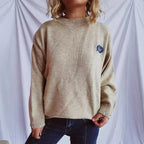 Damen pullover mit bunten Stickmotiven und lässigem Schnitt R&B