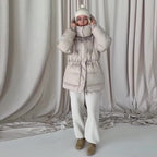 Steppjacke Damen tailliert mit hohem Kragen
