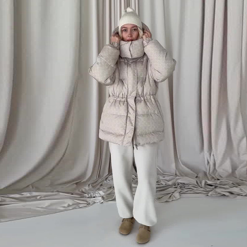 Steppjacke Damen tailliert mit hohem Kragen