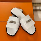 Damen Komfortable Slides mit modischem Riemendesign R&B