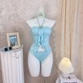 Damen Bandeau-Bikini mit Rüschen R&B