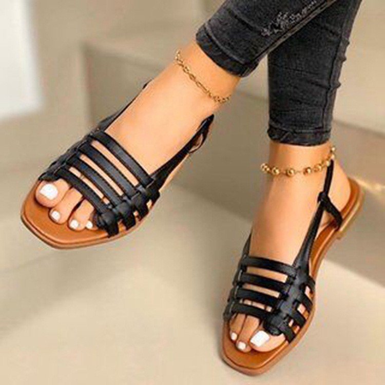 Damen Strandsandalen mit atmungsaktiven Riemen und komfortabler Fußbettung R&B