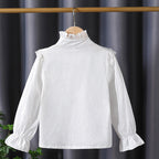 Mädchen verspielte Bluse mit Rüschendetails R&B