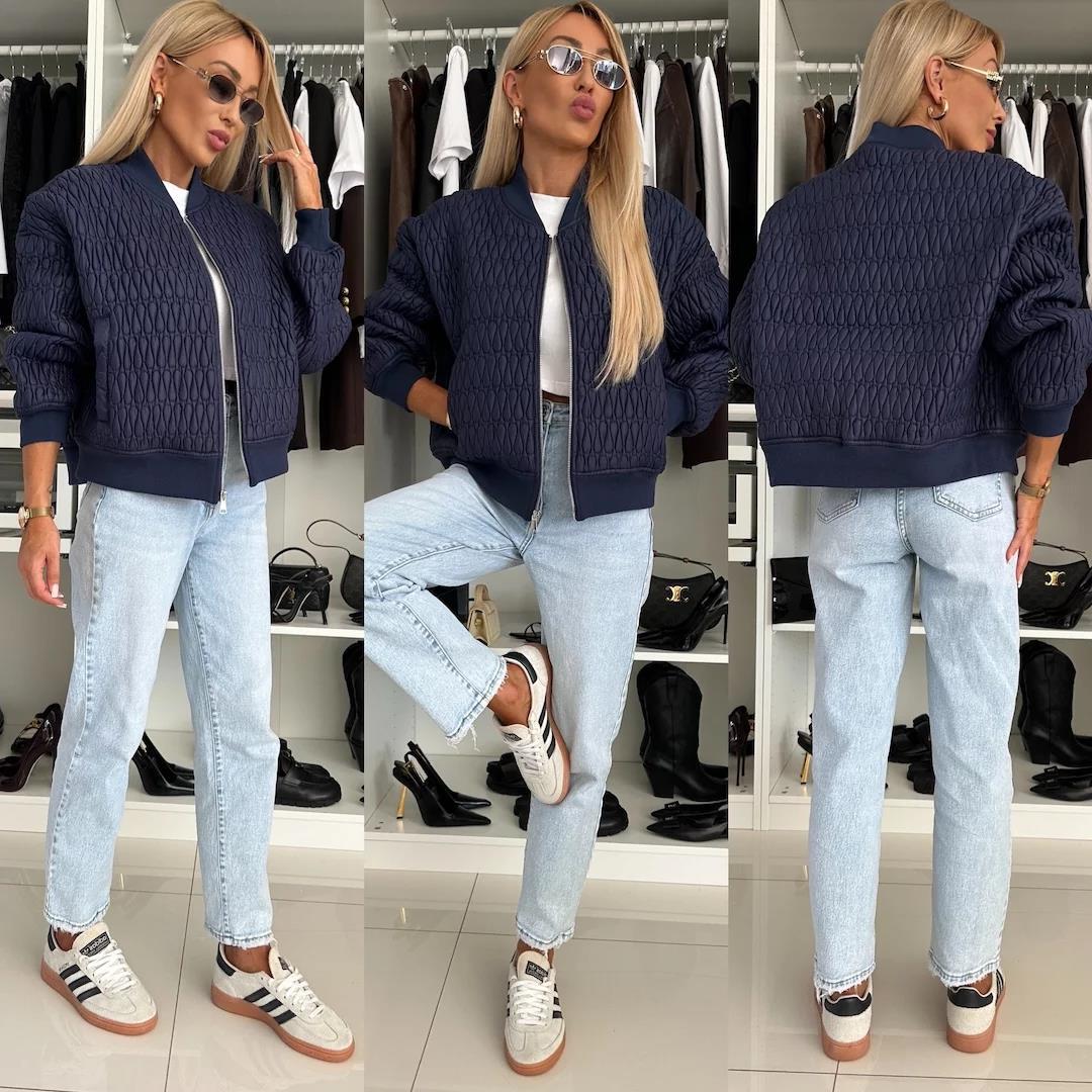 Damen Steppjacke mit komfortabler Passform und elastischen Bündchen R&B