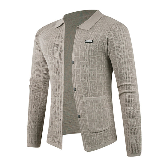 Herren modische Strickjacke mit einzigartigem Muster R&B