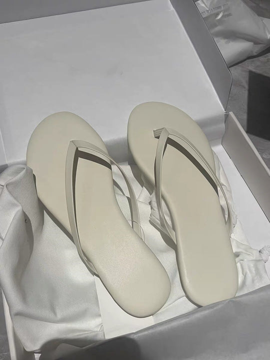 Damen Minimalistische Zehentrenner Sandalen R&B