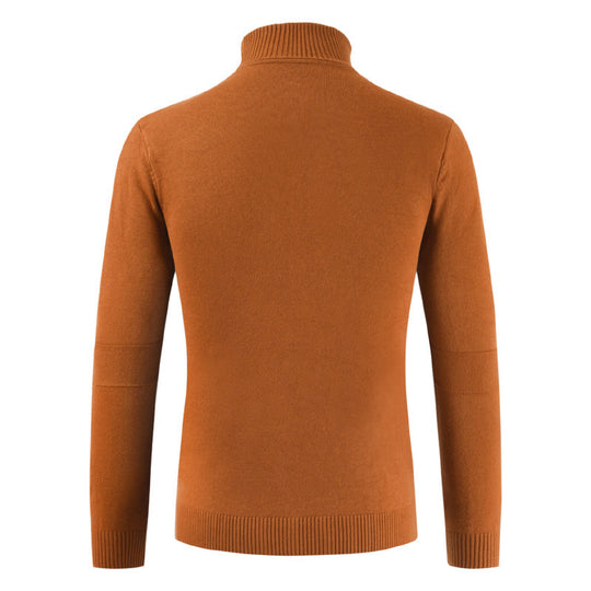 Herren Rollkragenpullover aus weichem Strickmaterial mit modernem Design R&B