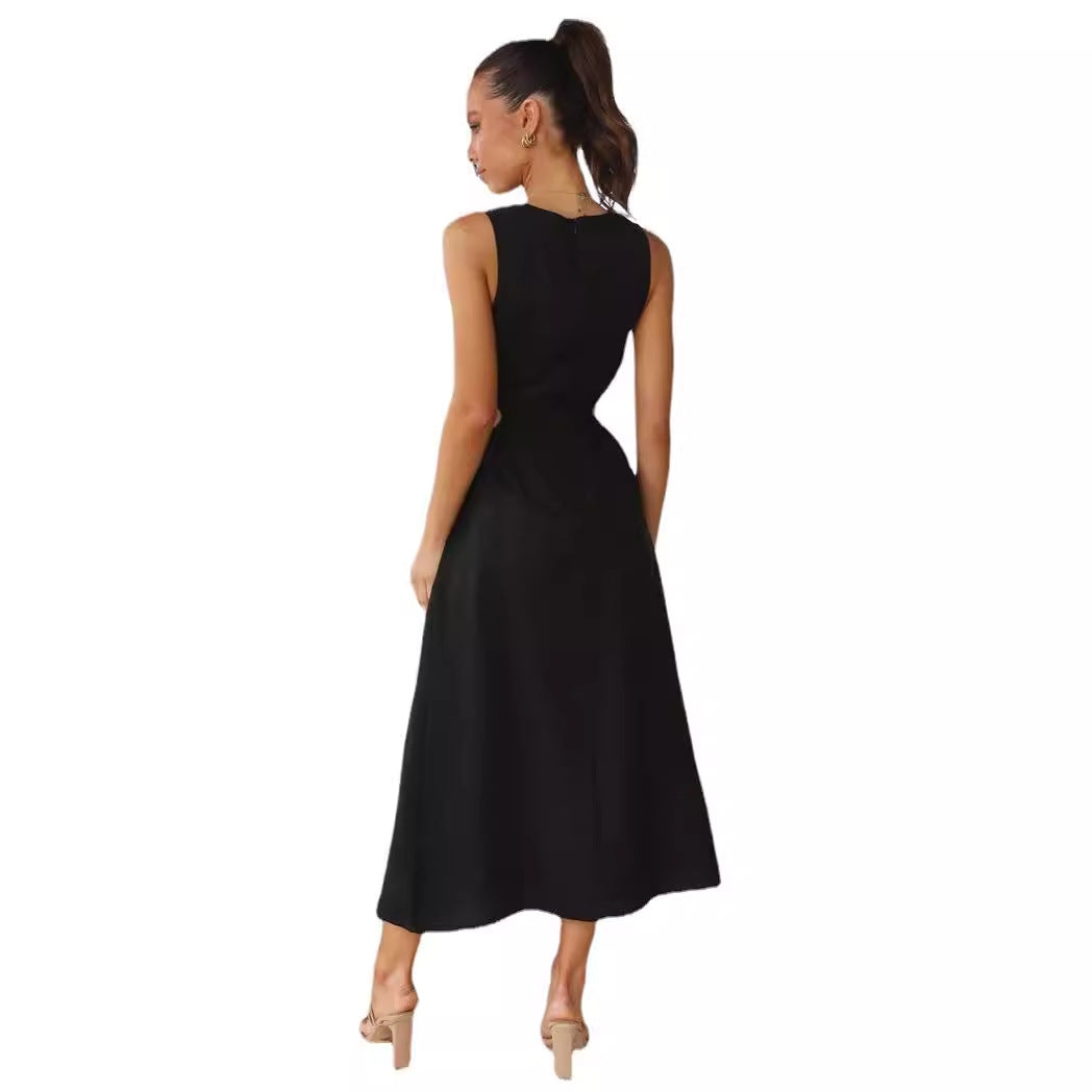 Damen Maxikleid mit seitlichem Schlitz R&B