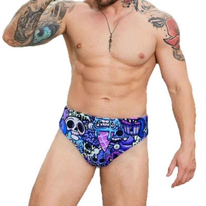 Herren Sportliche Badeshorts mit aufregendem Grafikdesign R&B