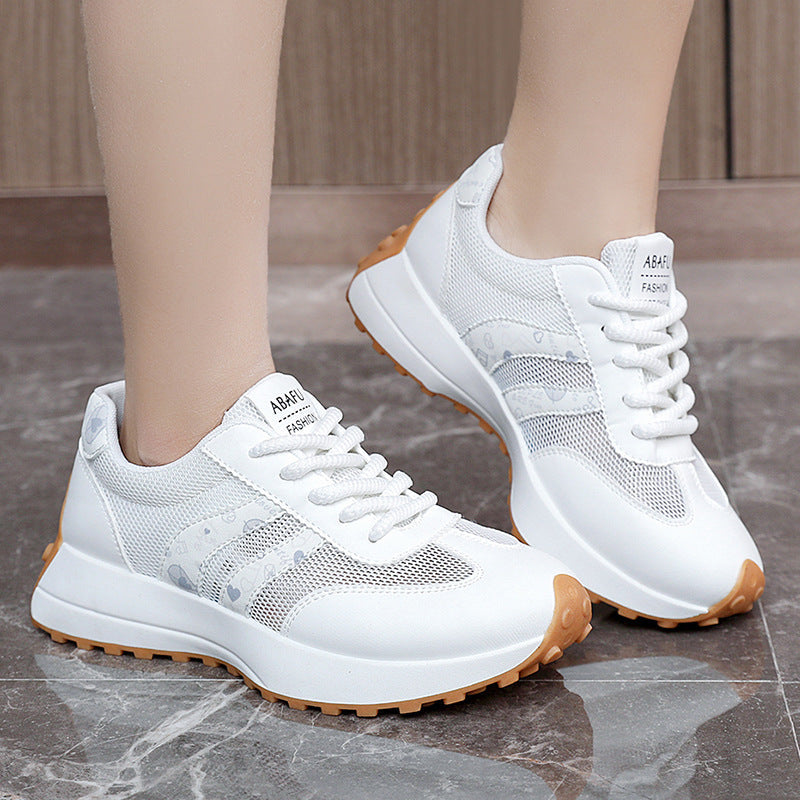 Damen Sportliche Sneakers mit atmungsaktivem Mesh-Obermaterial und flexibler Sohle R&B