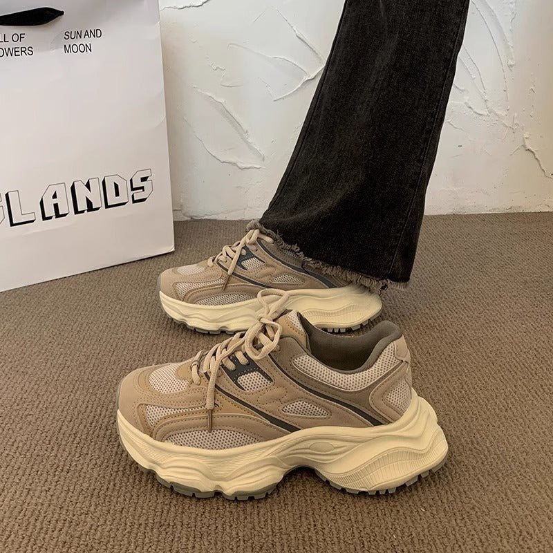 Damen Sportliche Sneakers mit dämpfender Sohle und atmungsaktivem Mesh-Obermaterial R&B