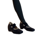 Damen Ballerina-Schuhe mit kuscheligem Innenfutter und elegantem Riemendesign